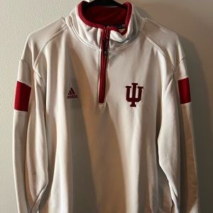 Indiana Hoosiers Adidas Pullover 1/4 Zip